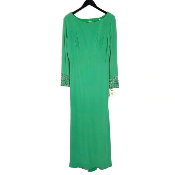 Nika Niki Kapoor Green Maxi Dress Gown Size 12 - Picture 1 of 7